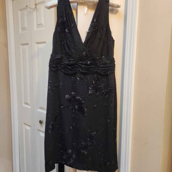[12P]‎ EVAN PICONE Black Evening Dress, size 12 Petites - Picture 1 of 8
